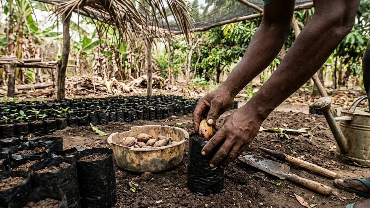 Prepara&ccedil;&atilde;o de sementes e substrato para mudas frut&iacute;feras